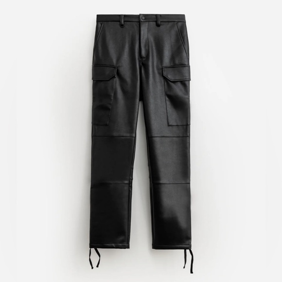 Stampd Faux Leather Cargo Pant